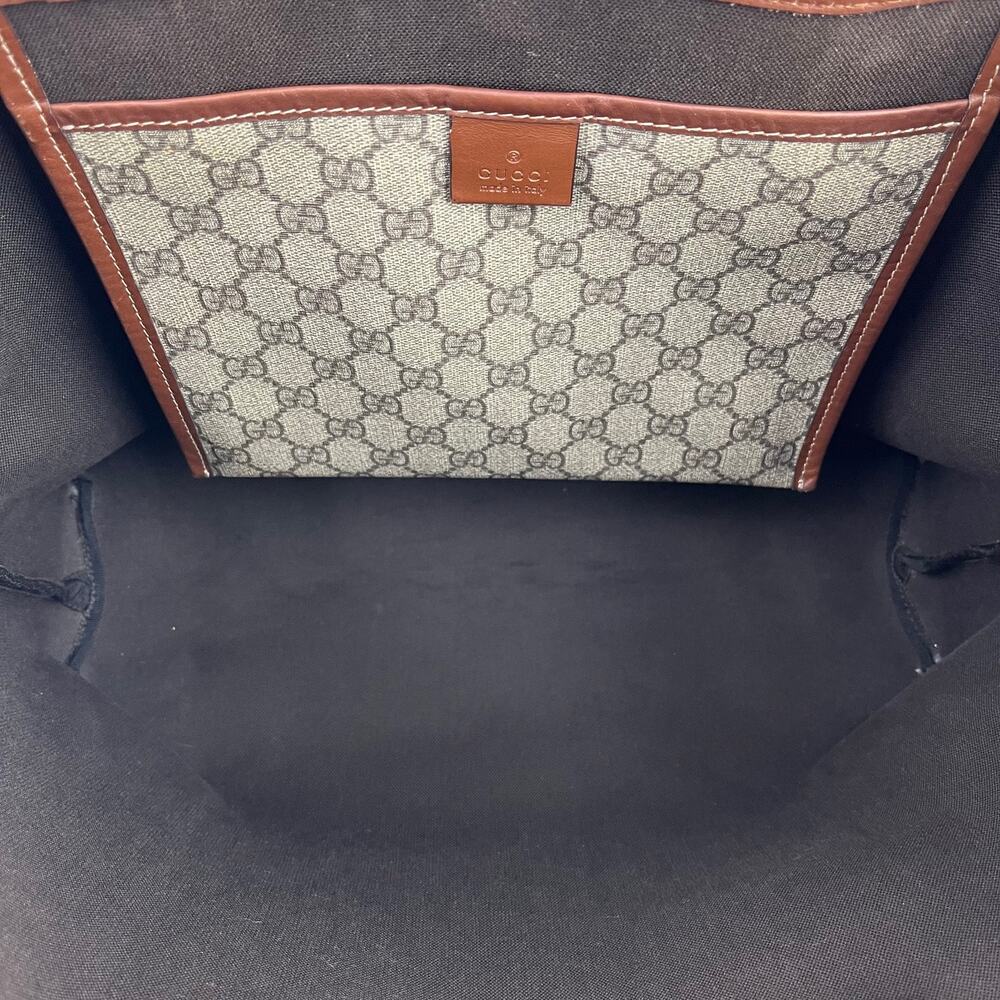 Authentic Gucci Web Loop Tote In Gg Supreme Canva… - image 7